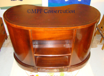 Sheraton Kidney Leather-Topped Desk